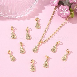 SHEGRACE Brass Micro Pave Cubic Zirconia Pendants&nbsp;XGRQ3D694-479G