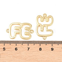 Brass Hollow Connector Charm&nbsp;KK-F931-28D-G