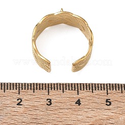 Textured 304 Stainless Steel Finger Rings Components&nbsp;SA-CBA45D5-19G