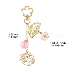 Alloy Enamel Pendant Keychains&nbsp;HJEW-FS00052-02