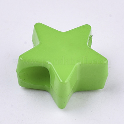 Opaque Acrylic Beads Rhinestone Settings&nbsp;SACR-N008-125