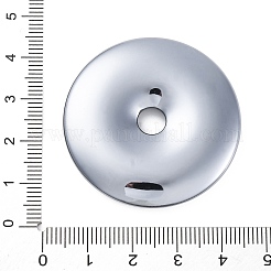 合成テラヘルツ石中国製安全バックルペンダント  ドーナツ/円盤チャーム  40.5x6.3mm  穴：6mm&nbsp;G-A234-01C