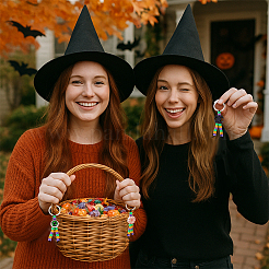 Halloween Theme DIY Keychain Making Kits&nbsp;DIY-PH0030-62