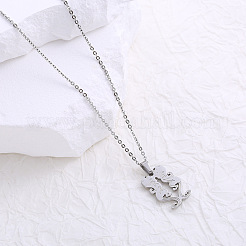 304 Stainless Steel Mythical Shape Pendant Necklaces for Women&nbsp;ZL3099