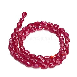 Lab Grown Red Corundum Beads Strands&nbsp;GG-CBAC488-01C