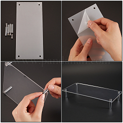 1 Set Clear Acrylic Cupcake Riser Holder&nbsp;ODIS-CP0001-10