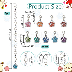 Knitting Row Counter Chains & Locking Stitch Markers Kits&nbsp;HJEW-AB00537