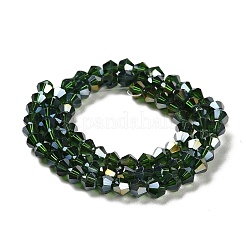 Transparent Electroplate Glass Beads Strands&nbsp;EGLA-A039-T3mm-B25