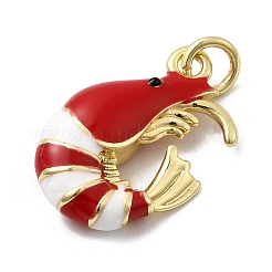 Brass Enamel Pendants&nbsp;KK-H092-07G