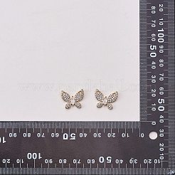 Rack Plating Brass Micro Pave Clear Cubic Zirconia Pendants&nbsp;KK-SZ0005-41