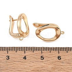 Brass Hoop Earring Findings&nbsp;KK-CBABAE6-04LG