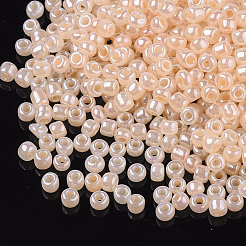6/0 ガラスシードビーズ  セイロン  ラウンド  丸い穴  ビスク  6/0  4mm  穴：1.5mm  約500個/50g  50 G /袋  18袋/2ポンド&nbsp;SEED-US0003-4mm-147