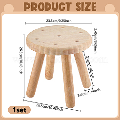 Wood Biscuit Stool&nbsp;AJEW-WH0596-917A