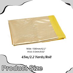 2mのポリエステル生地  衣料品用  ゴールド  1580x0.5mm&nbsp;DIY-AR0005-13A