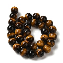 Nattural Tiger Eye Beads Strands&nbsp;G-GSR12mmC014-B