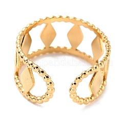 Ion Plating(IP) 304 Stainless Steel Finger Rings&nbsp;RJEW-L102-13G