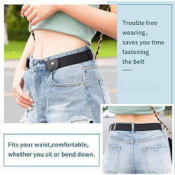 4Pcs 4 Colors Polyester No Buckle Invisible Elastic Stretch Belt&nbsp;AJEW-CA0004-18