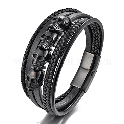 Imitation Leather Multi-strand Bracelets&nbsp;PW-WGE2E99-01