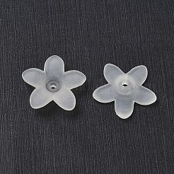 Frosted Acrylic Flower Beads&nbsp;PAB1936Y-10