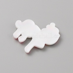 PVC Plastic Cabochons&nbsp;SIL-WH0019-16K