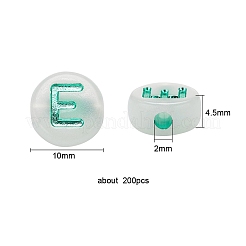 200Pcs Luminous Acrylic Beads&nbsp;MACR-YW0001-39
