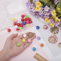 50Pcs UV Plating Opaque Acrylic Beads&nbsp;SACR-PA0001-18