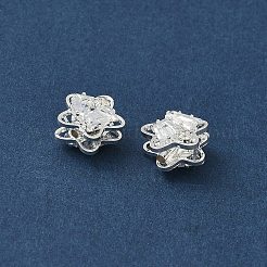 Brass Micro Pave Cubic Zirconia Beads&nbsp;KK-S336-08S-C