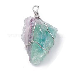 Natural Fluorite Pendants&nbsp;G-Q993-03