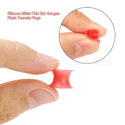 32Pcs 16 Colors Silicone Glitter Thin Ear Gauges Flesh Tunnels Plugs&nbsp;FIND-YW0001-19B