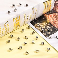 Tarnish Resistant Rondelle 201 Stainless Steel Tube Bails&nbsp;X-STAS-R075-22