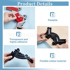 PVC Carved Self-adhesion Applique&nbsp;FIND-WH0149-22A