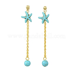 304 Stainless Steel Dangle Stud Earrings for Women&nbsp;EJEW-JE07233-02