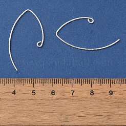 925 Sterling Silver Marquise Ear Wire&nbsp;LS-EJEW-NH0003-01S