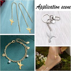 12Pcs 3 Colors 201 Stainless Steel Pendants&nbsp;STAS-UN0033-80