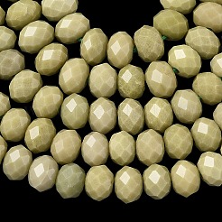 Natural Matcha Green Alashan Agate Bead Strands&nbsp;G-D344-A25