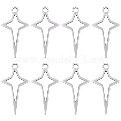 100Pcs 201 Stainless Steel Pendants&nbsp;STAS-BBC0008-31