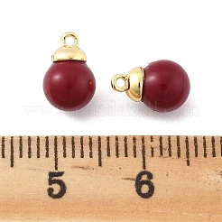 Brass Glass Charms&nbsp;KK-K371-36A-G