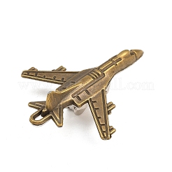 チベット風合金ビッグサイズペンダントトップ  飛行機チャーム  アンティークブロンズ  56x43.5x18mm  穴：2x3mm&nbsp;AL-CBA2376-16AB