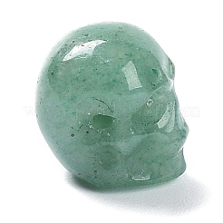 天然石グリーンアベンチュリンビーズ  ハロウィンの頭蓋骨  11~11.5x8.5~9x11~11.5mm  穴：0.9~1mm&nbsp;G-C038-01A