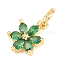 Valentine's Day Brass Micro Pave Cubic Zirconia Pendants&nbsp;KK-H273-16G