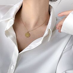 304 Stainless Steel Pendant Necklaces for Women&nbsp;WGF524C-01
