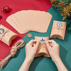 24Pcs Foldable Cordboard Paper Pillow Boxes&nbsp;CON-WH0089-04
