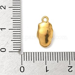 ハロウィン 304 ステンレススチールチャーム  スカルチャーム  ゴールドカラー  13.5x7x3.5mm  穴：1.2mm&nbsp;STAS-C138-06B-G