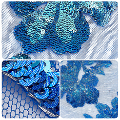2 Sets Flower Polyster Embroidery Ornaments Accessories&nbsp;DIY-GF0005-70A