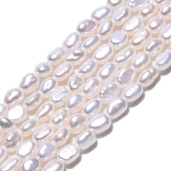 Natural Cultured Freshwater Pearl Beads Strands&nbsp;PEAR-N014-03G-01