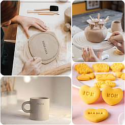 Plastic Uppercase Letter Clay Stamp Sets&nbsp;DIY-WH0591-269B