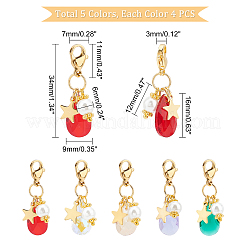 20Pcs 5 Colors Faceted Teardrop Glass Pendants&nbsp;FIND-PH0005-58
