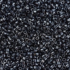 MIYUKIデリカビーズ小  シリンダー  日本製シードビーズ  15/0  （dbs0001)ガンメタル  1.1x1.3mm  穴：0.7mm  約35000PCS /ボトル  10 G /ボトル&nbsp;SEED-JP0008-DBS0001