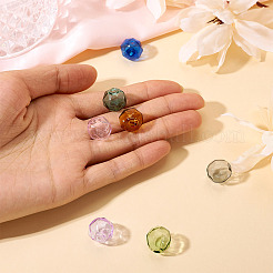7Pcs 7 Colors Transparent Glass Beads&nbsp;GLAA-TA0002-90A