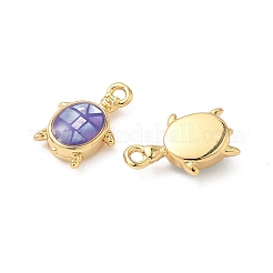 Rack Plating Brass & Shell Pendants&nbsp;KK-I357-13G